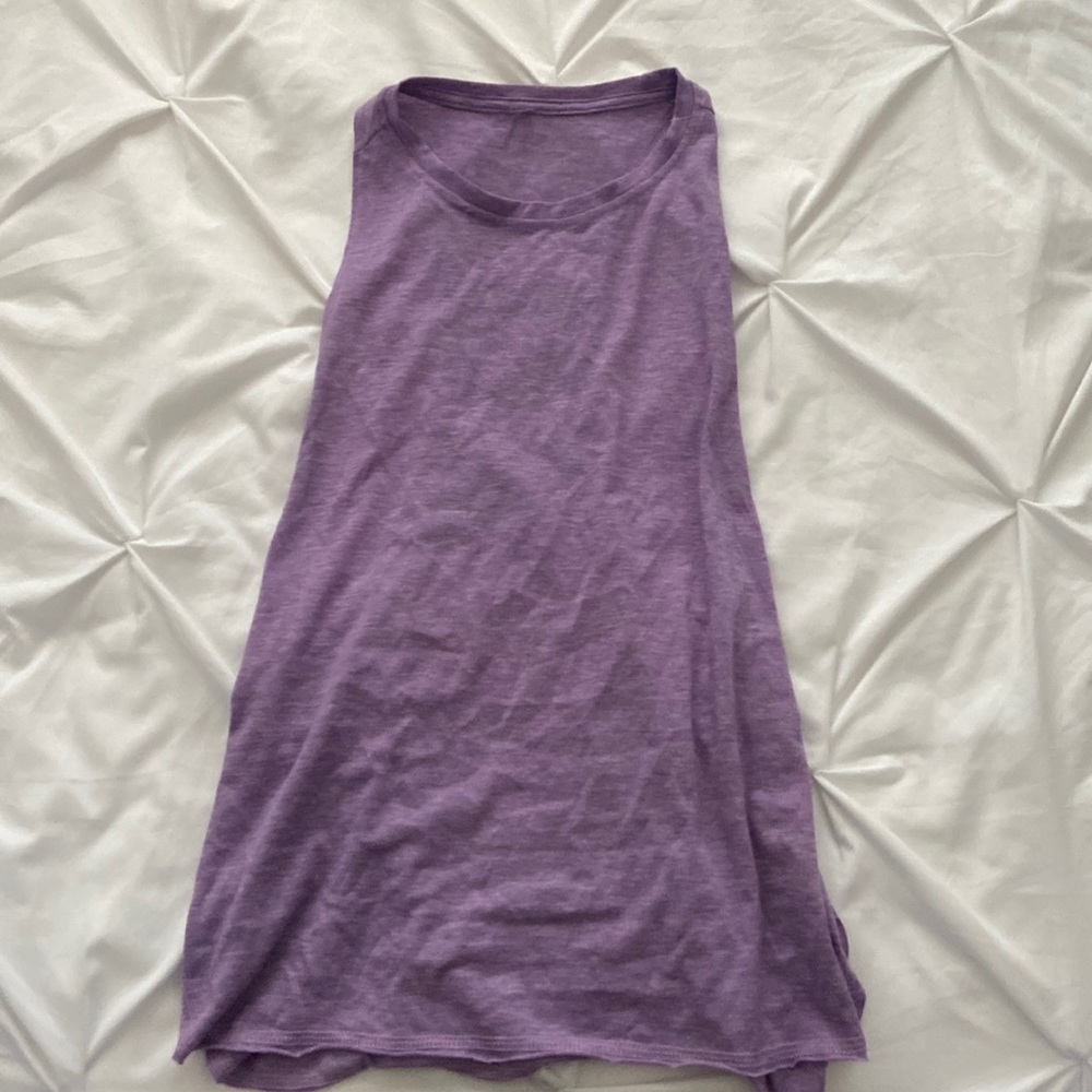 purple cotton tank top